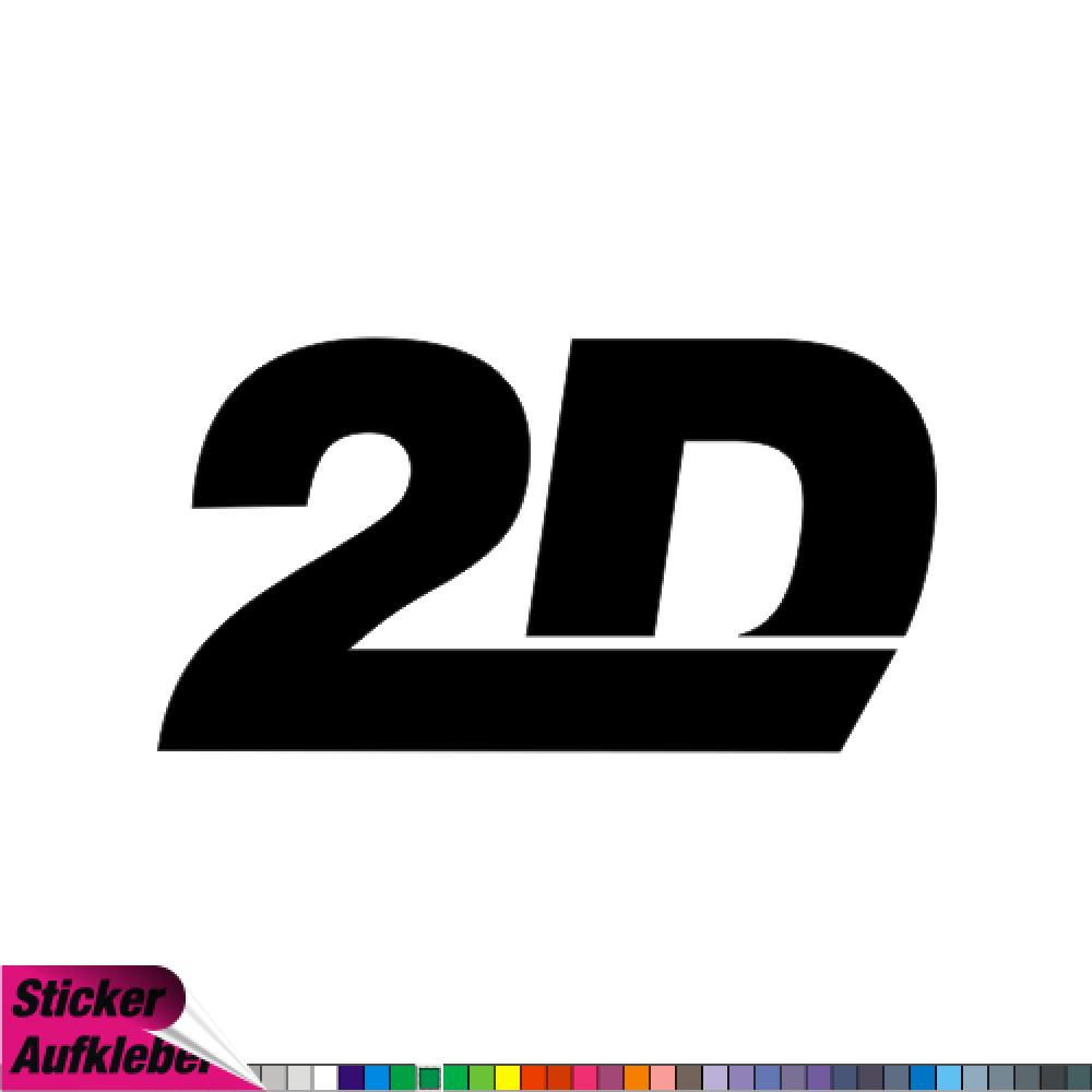 - 2D - Aufkleber Sponsorenaufkleber Sticker