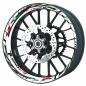 Preview: Wheelskinzz® aprilia Tuono V4 Weiß Tricolore