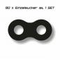 Preview: Kettenaufkleber Chainskinzz® reflektierend Weiß Preview: Kettenaufkleber Chainskinzz® reflektierend Weiß