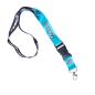 Preview: 4moto.de Lanyard Keychain – Black/Turquoise