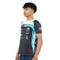 Preview: Motorsport Racing T-Shirt – Schwarz/Weiß/Türkis