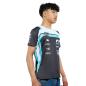 Preview: Motorsport Racing T-Shirt – Schwarz/Weiß/Türkis
