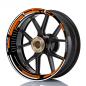 Preview: Wheelskinzz® "Space" Orange / Weiss