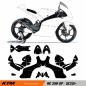 Preview: KTM Moto3 250 GPR (20-_) Template Schnittvorlage Cutcontour