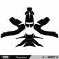 Preview: SHOEI X-Spirit III Template Schnittvorlage Cutcontour Preview: SHOEI X-Spirit III Template Schnittvorlage Cutcontour