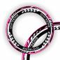Preview: Wheelskinzz® "Racing EVO" Pink/Schwarz/Weiß