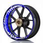 Preview: Wheelskinzz® "Racing EVO" Blau/Weiß/Schwarz