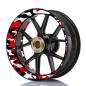 Preview: Wheelskinzz® Camouflage Black/Red/White