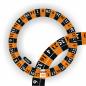 Preview: Wheelskinzz® Roulettdesign Schwarz/Orange
