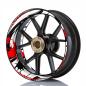Preview: Wheelskinzz® STYLE Weiß/Schwarz/Rot