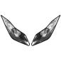 Preview: Headlight Stickers Kawasaki ZX6R 636