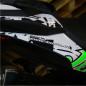 Preview: Kawasaki Z1000 "JOKER" 14- Dekor Stickerkit Fluogreen