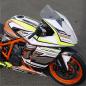 Preview: KTM RC8 1190 08-15 Dekor Stickerkit Neon-Gelb & Chrom