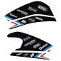 Preview: BMW S1000RR (09-18) Schwingenaufkleber Dekor - Blau | Weiß | Rot