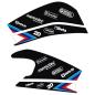 Preview: BMW S1000RR (09-18) Schwingenaufkleber Dekor - Blau | Cyan | Rot