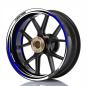 Preview: Wheelskinzz® "Racing GP" Black/White/Blue