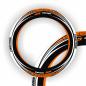 Preview: Wheelskinzz® "Racing GP" Black/White/Orange