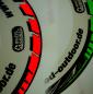 Preview: Wheelskinzz® Felgenbett mit Wunschtext NEONORANGE