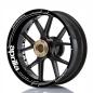 Preview: Wheelskinzz® aprilia "Racing Line" Black/White