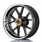 Preview: Wheelskinzz® "RACE FLAG" White