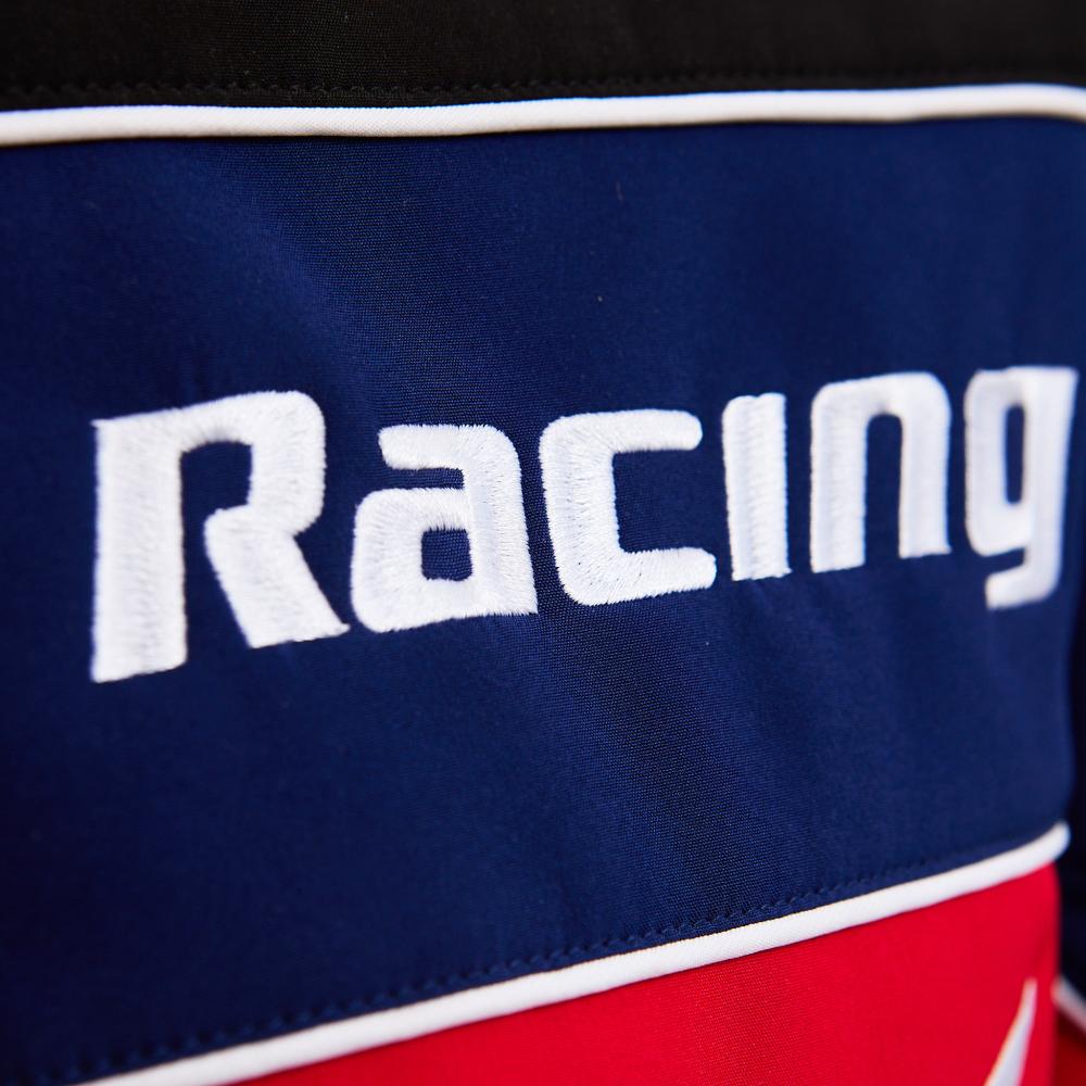 Honda Racing Jacket Colorblock Design | Motorsport Track Jacket Red/Black