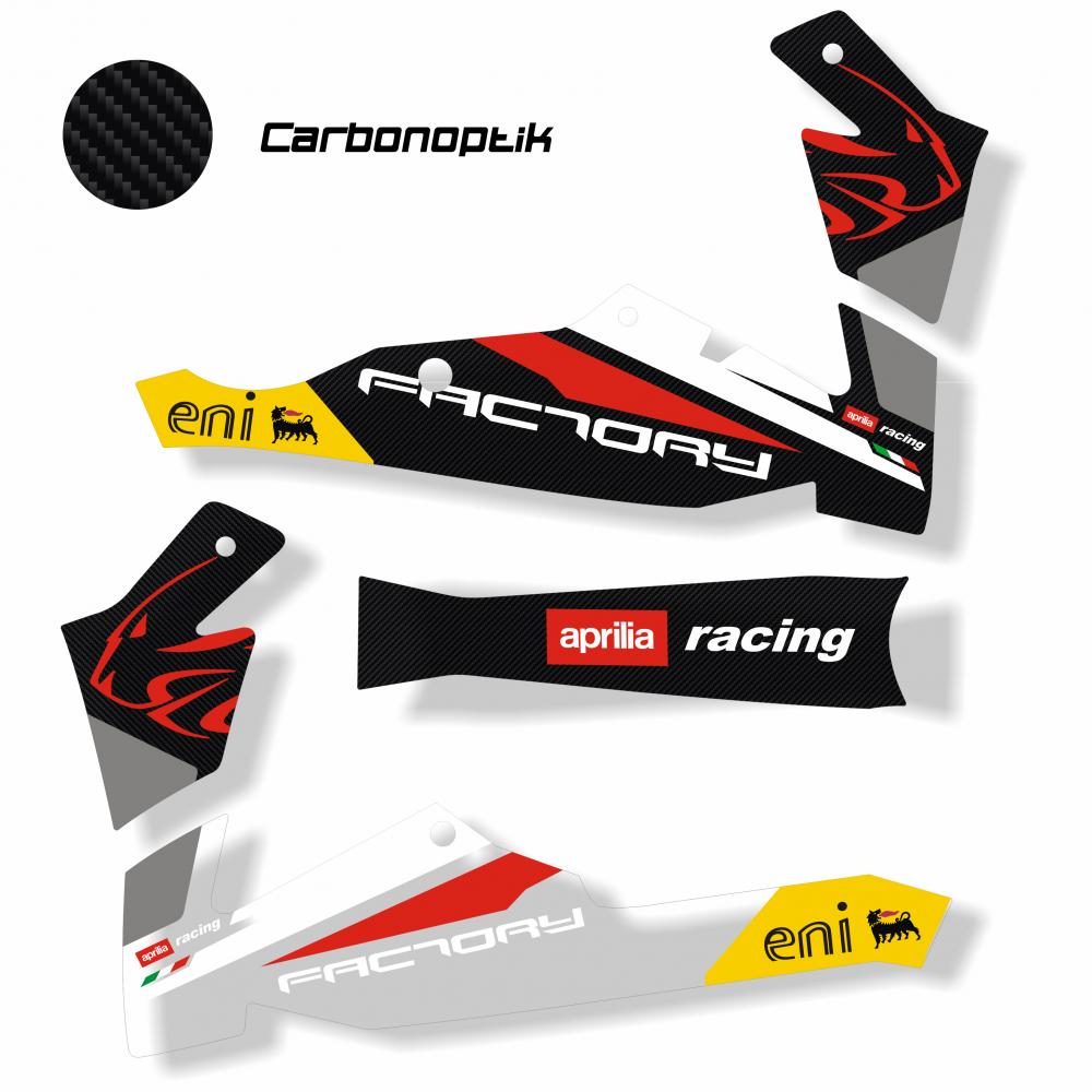 Aprilia Tuono V4 (11-16) Folien Dekor für Ilmberger Carbon Bugteil
