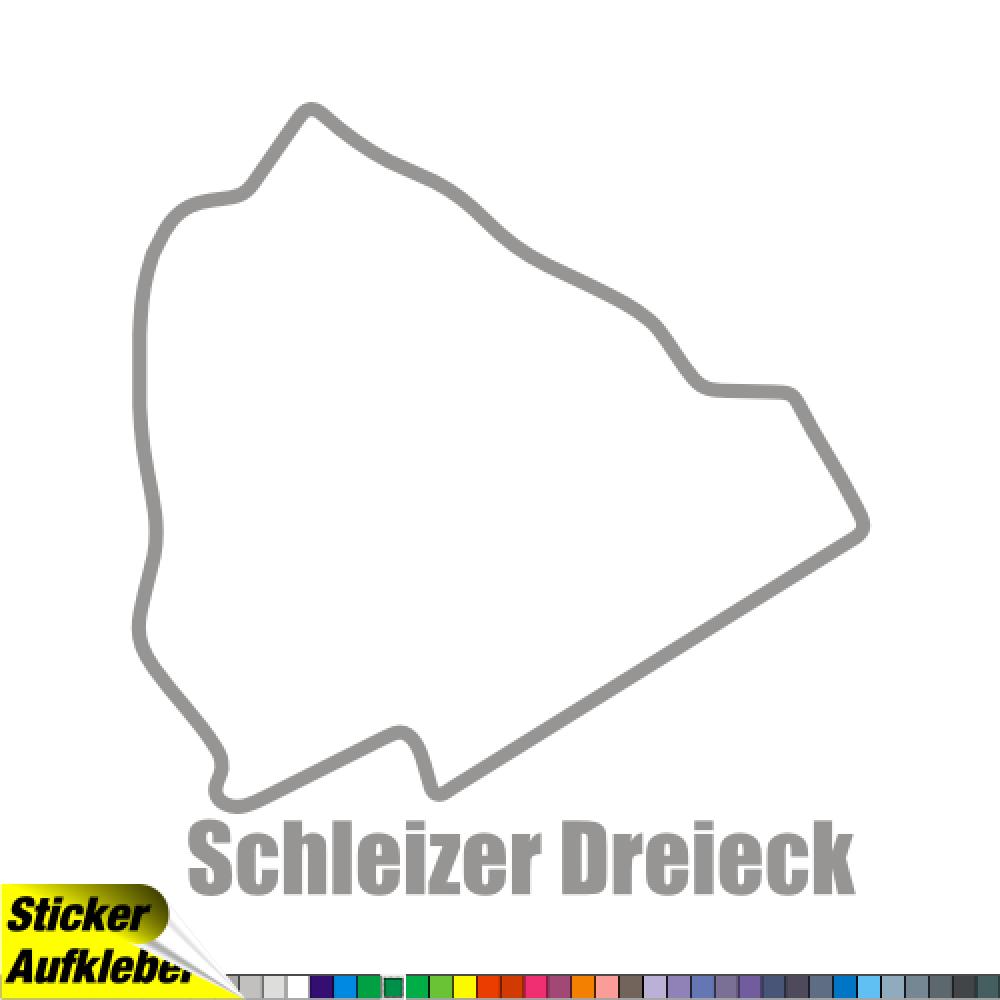 Schleizer Dreieck Rennstrecken Aufkleber Sticker