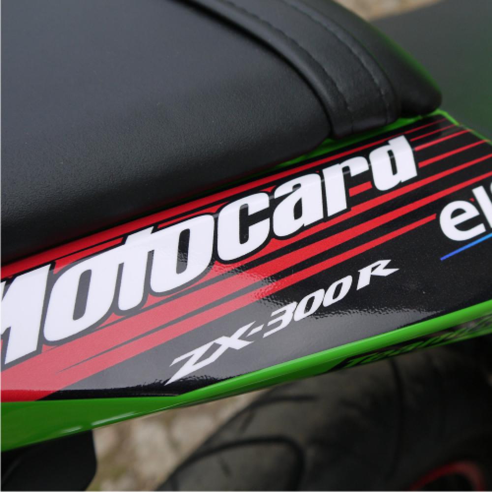 Kawasaki Ninja 300 Schwarz 13-16 Dekor Stickerkit inkl. Felgenrandaufkleber
