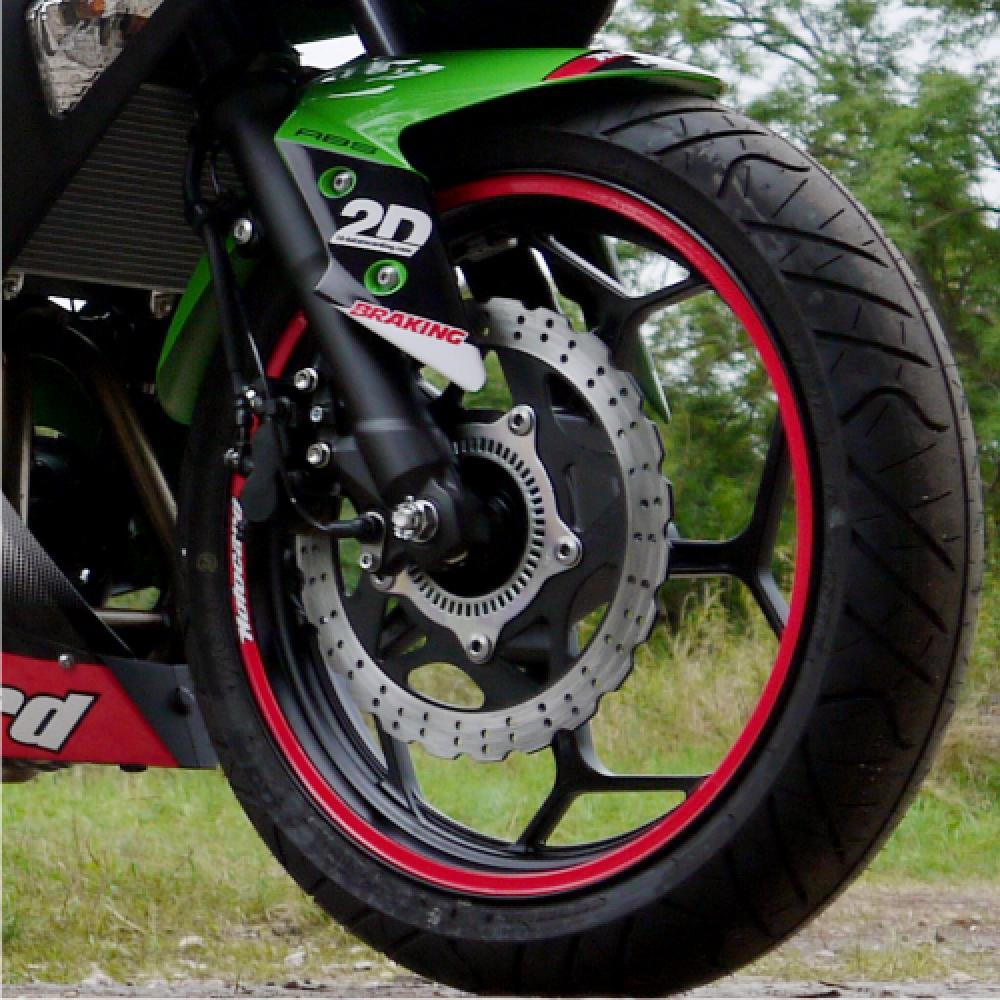 Kawasaki Ninja 300 Schwarz 13-16 Dekor Stickerkit inkl. Felgenrandaufkleber