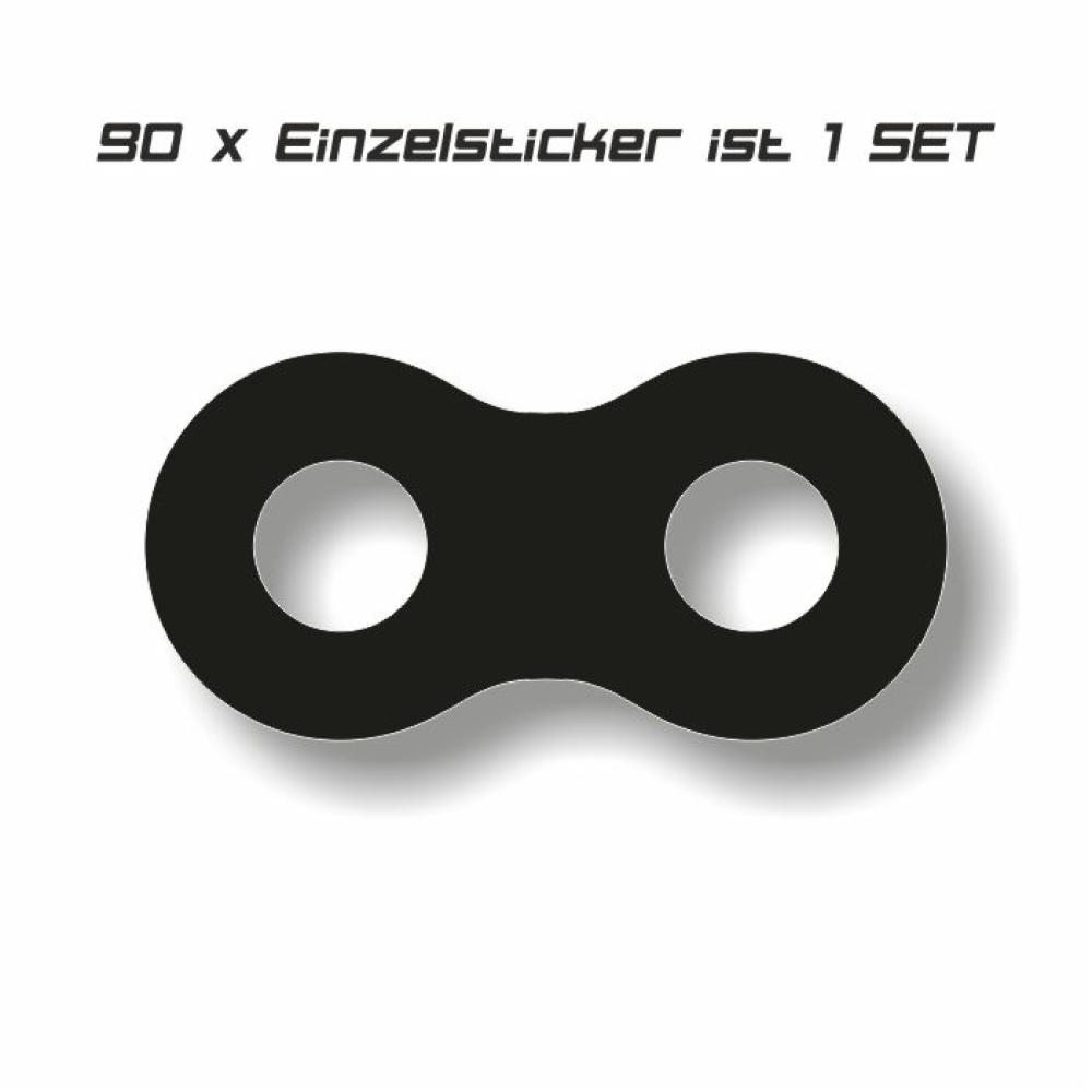 Kettenaufkleber Chainskinzz® eigene Farbwahl