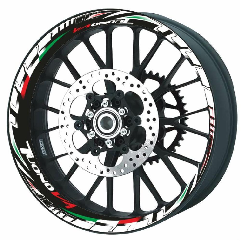 4moto® - Felgenrandaufkleber GP Style Wheelskinzz Felgendekore