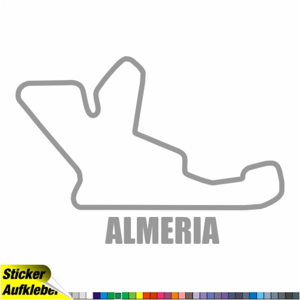 Almeria Rennstrecken Aufkleber Sticker