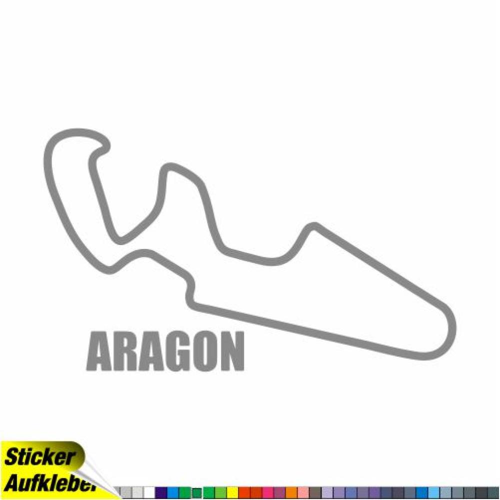 Aragon Rennstrecken Aufkleber Sticker