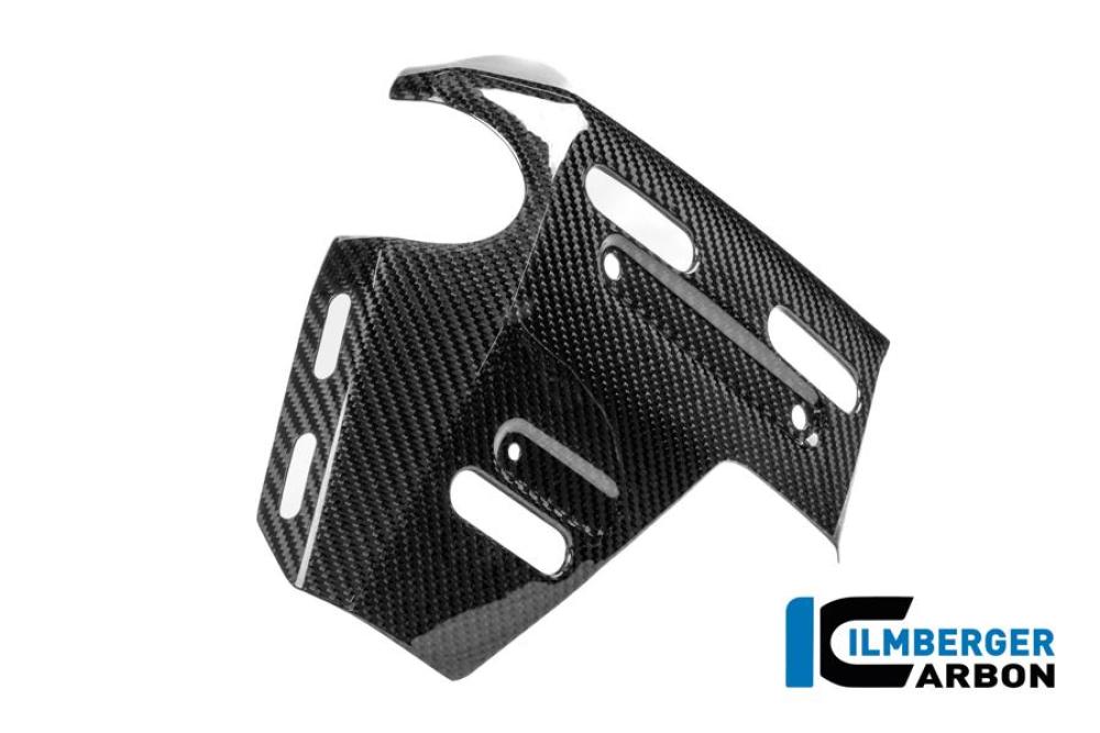 Wasserkühlerabdeckung links mit Löchern für den Kofferhalter Carbon glänzend R 1300 GS Adventure