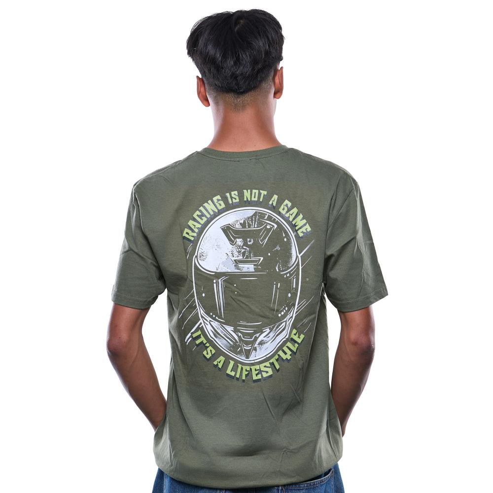 Racing is not a Game T-Shirt – Herren – Olivgrün