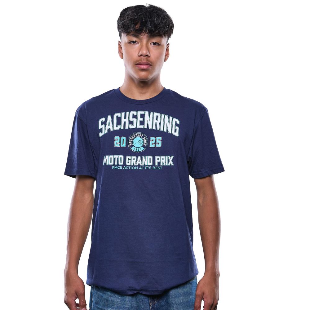 Sachsenring 2025 T-Shirt – Moto Grand Prix – Navy