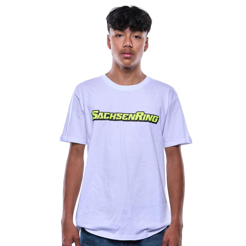 Sachsenring Race Weekend T-Shirt – Herren – Weiß/Neon
