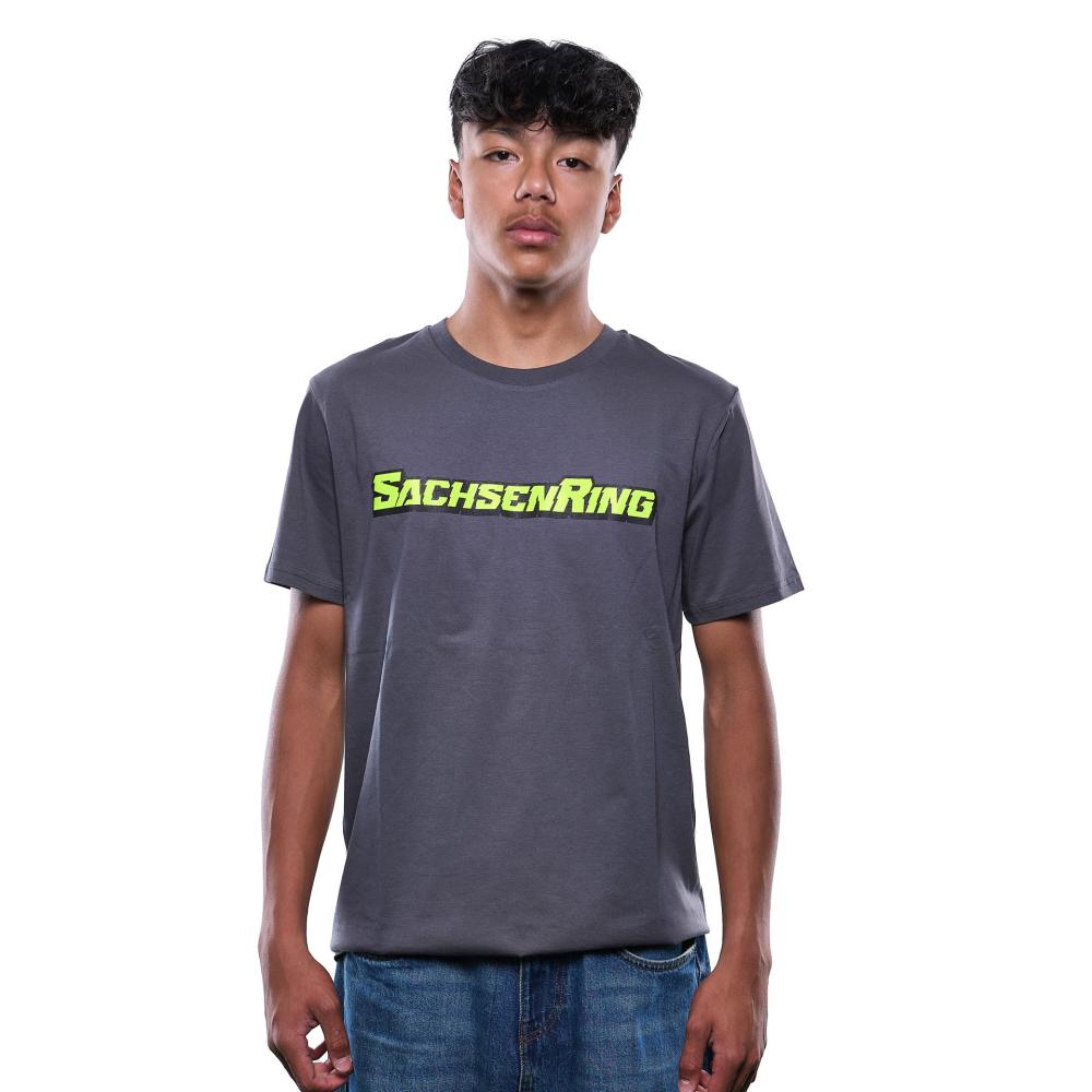 Sachsenring Race Weekend T-Shirt – Herren – Grau/Neon