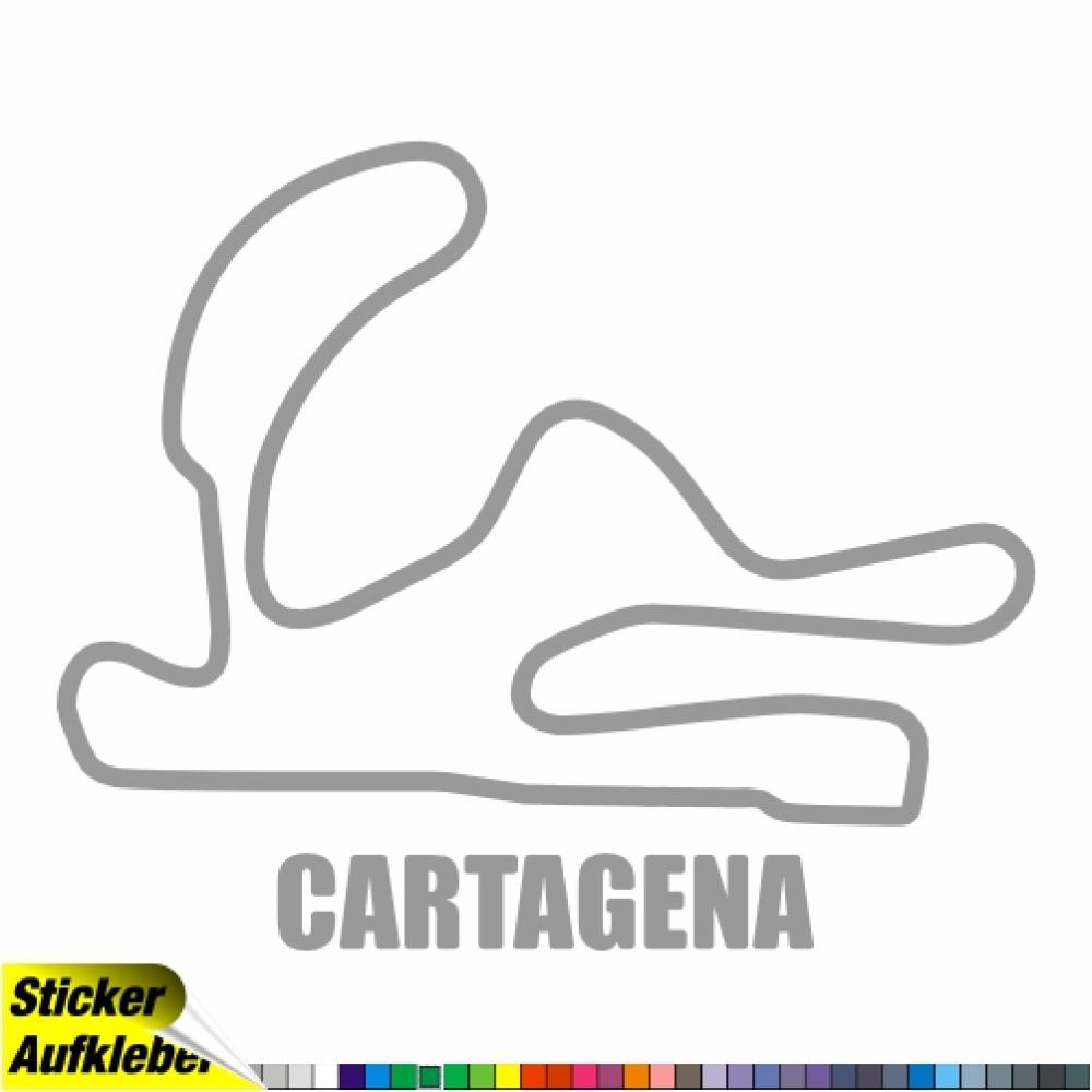 Cartagena Rennstrecken Aufkleber Sticker