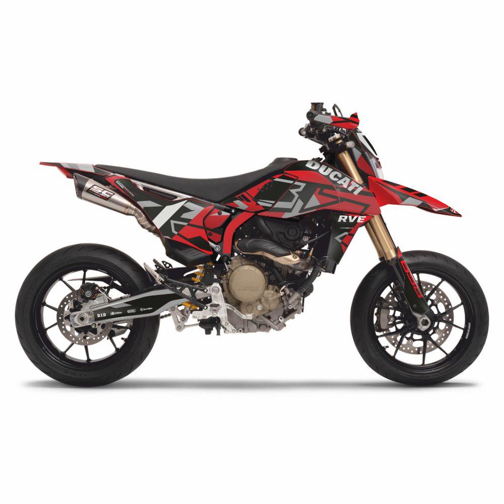 Ducati Hypermotard 698 Mono "RVE-Replica 01" Dekor Stickerkit