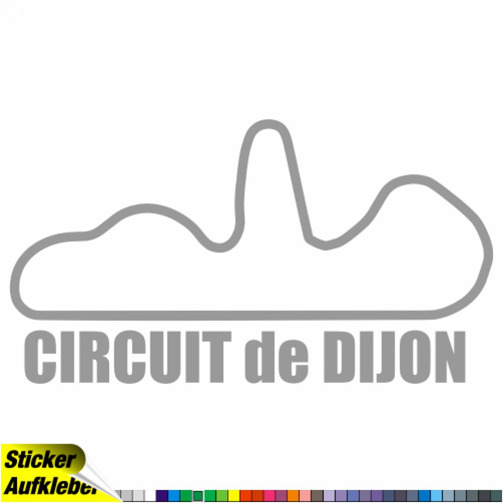 Circuit de Dijon Rennstrecken Aufkleber Sticker