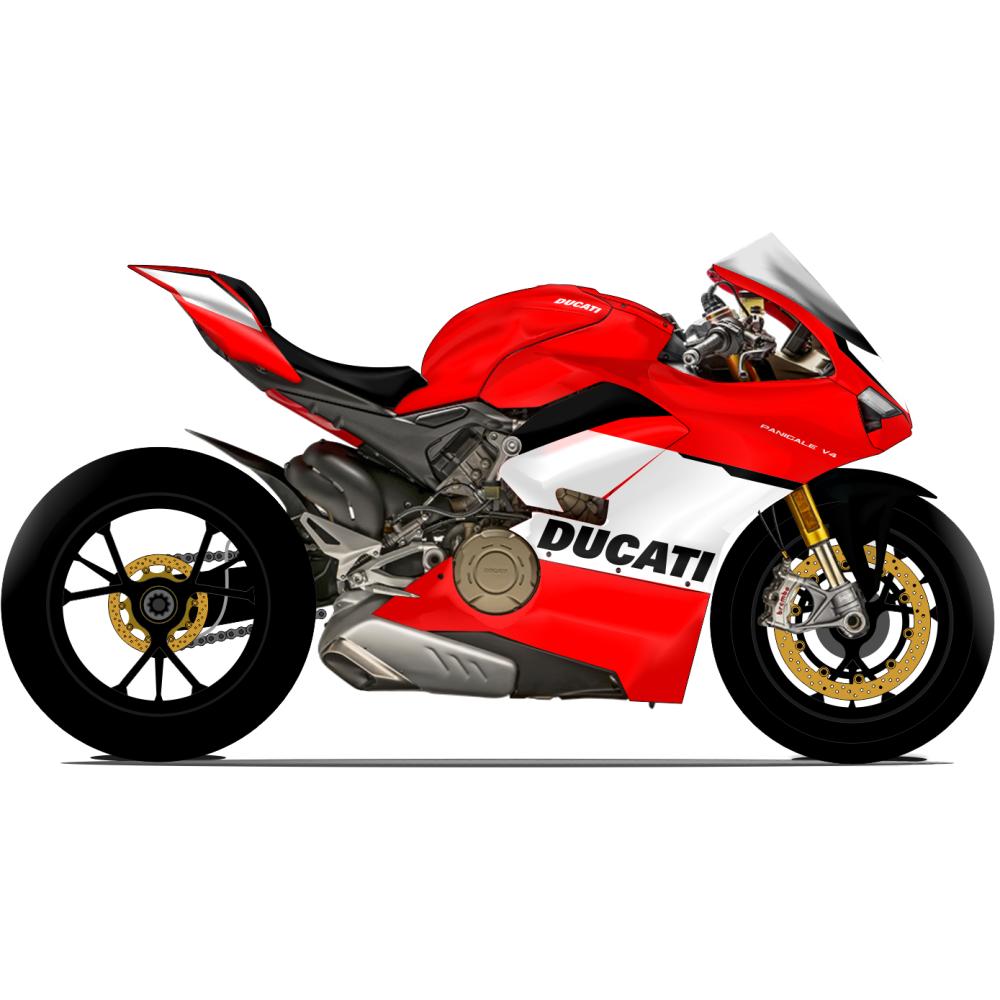 DUCATI Panigale V4 18- PR-Design #7 Dekor Stickerkit