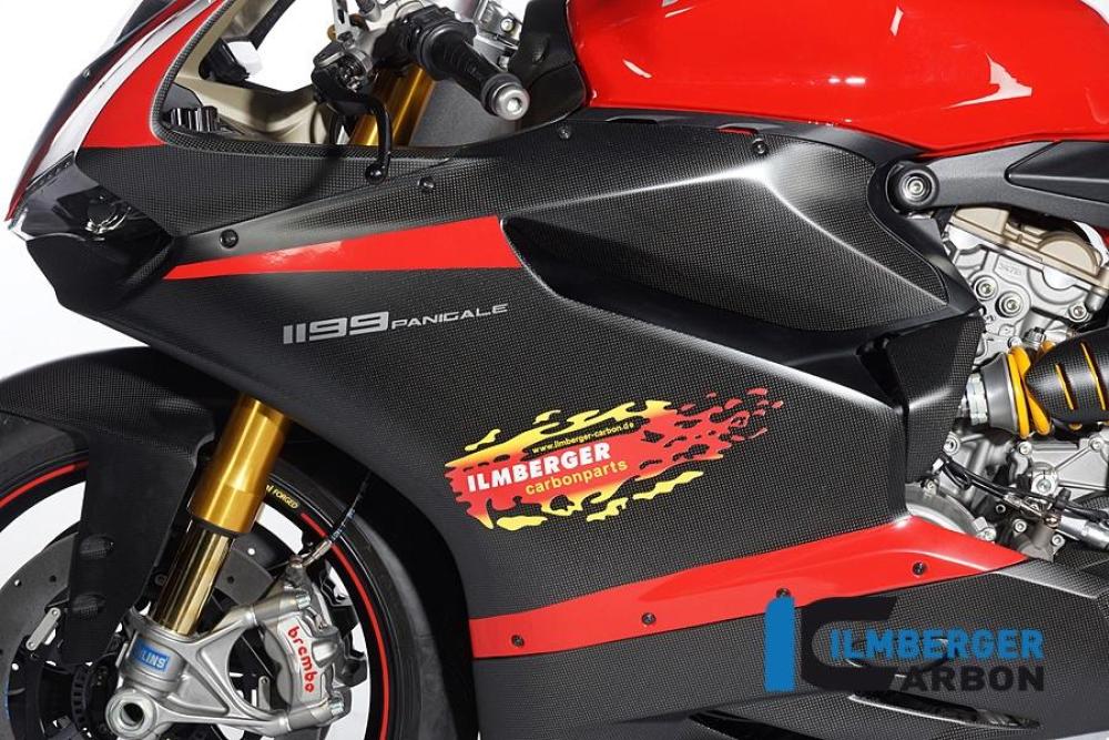 Verkleidungsseitenteil links Straße Carbon