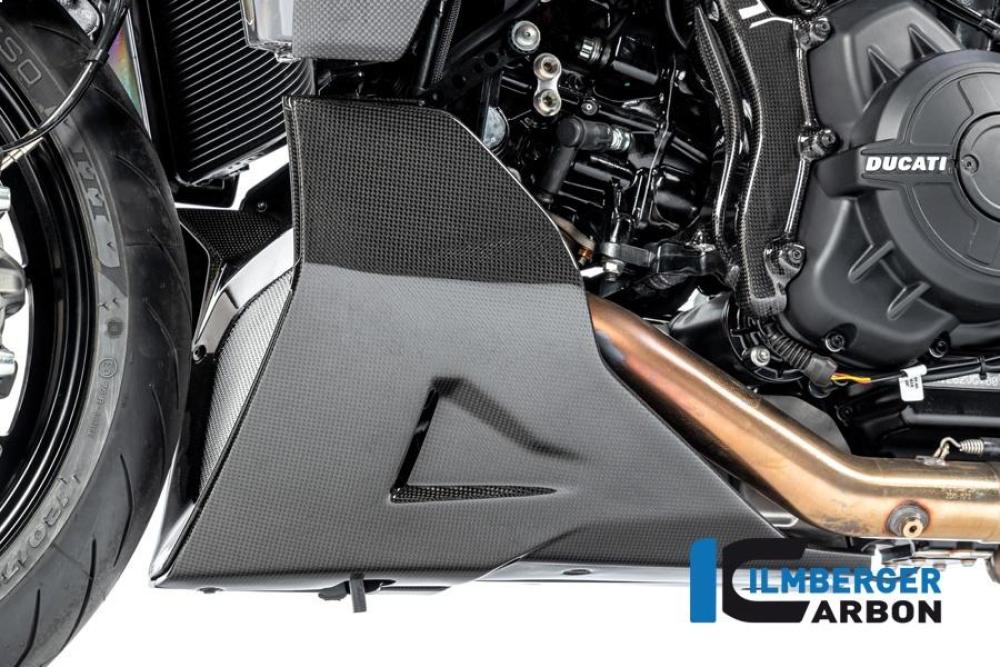 Motorspoiler links glanz Diavel 1260