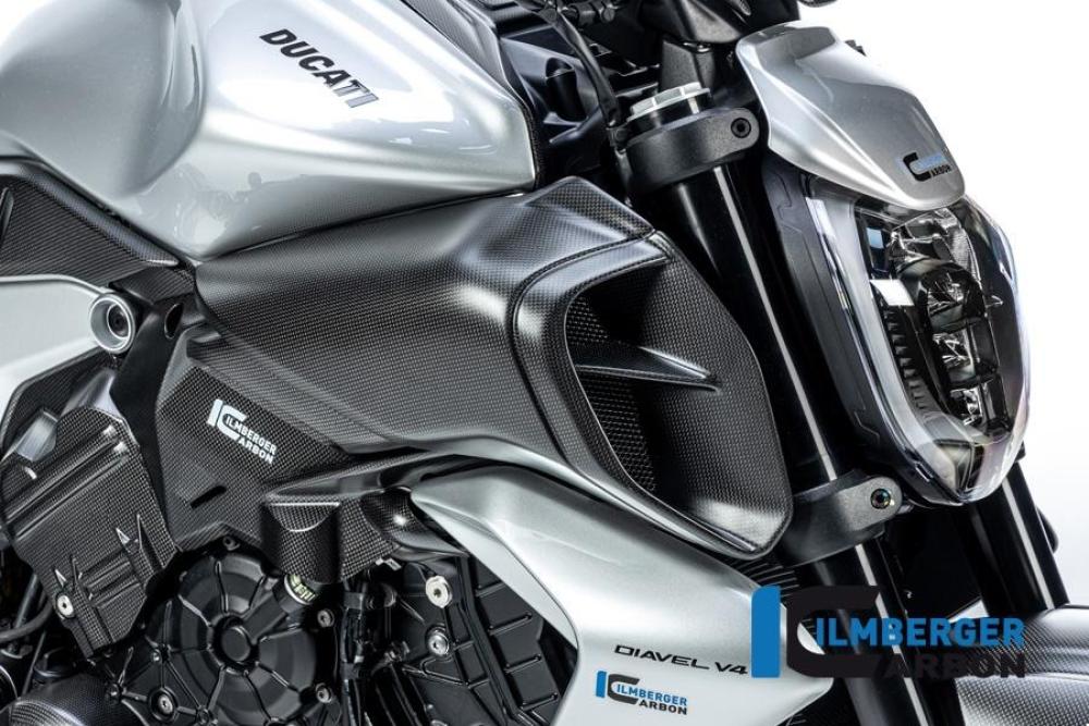 Right air tube cover Ducati Diavel V4 from 2023 matt