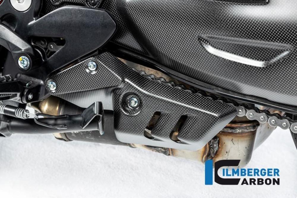 Exhaust cover left Ducati Diavel V4 from 2023 matte