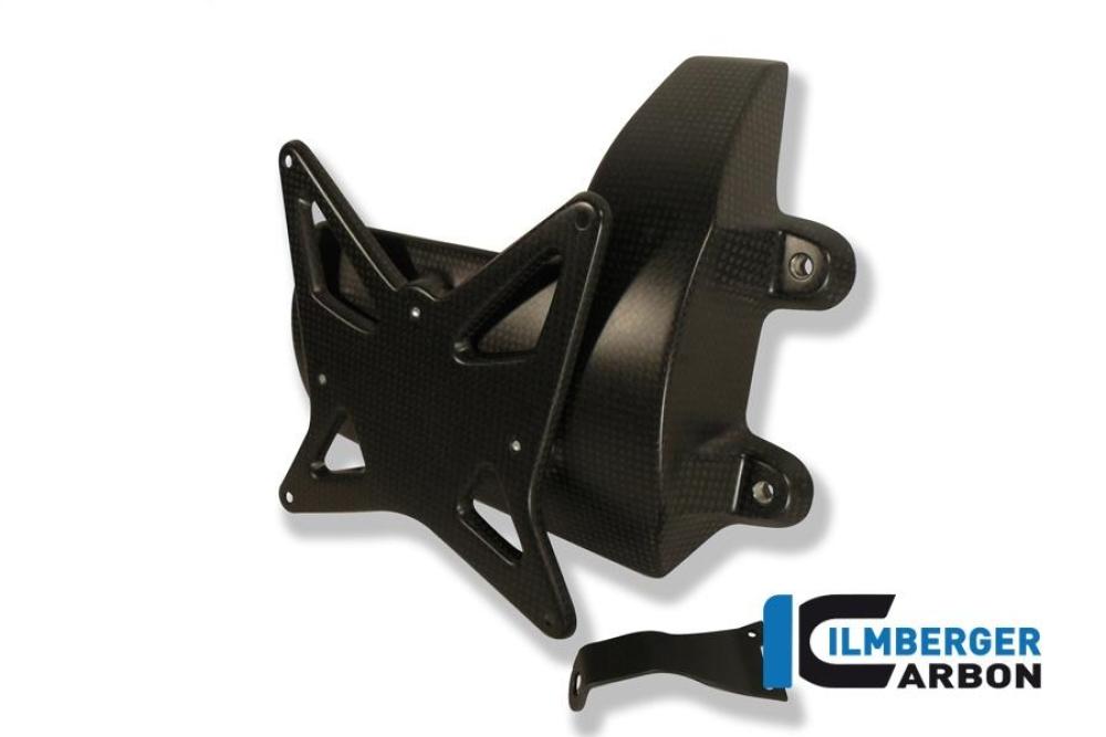 Kennzeichenträger incl. Kettenschutz Carbon