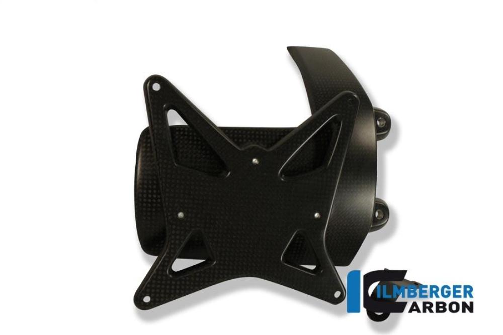 Kennzeichenträger incl. Kettenschutz Carbon