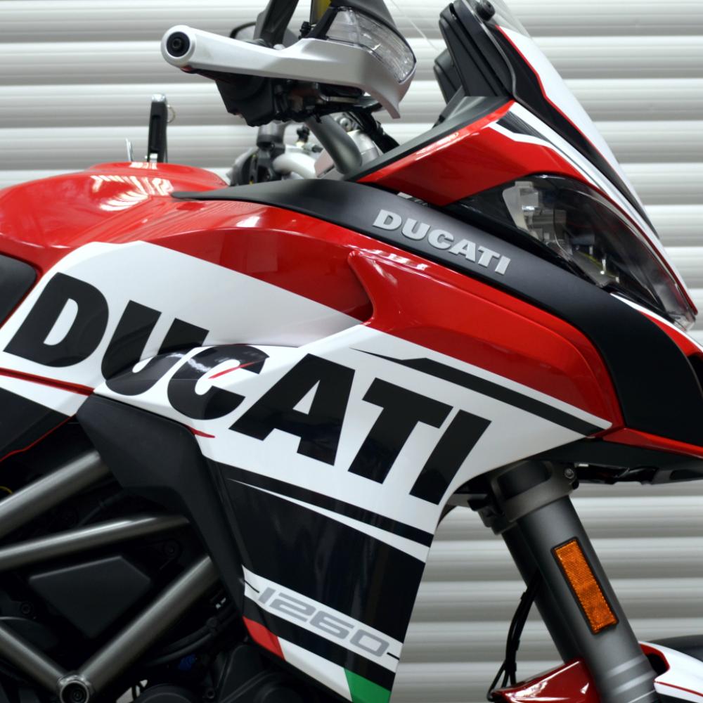 3D Aufkleber Handschutz kompatibel mit Ducati Multistrada 1260 2018-2020 