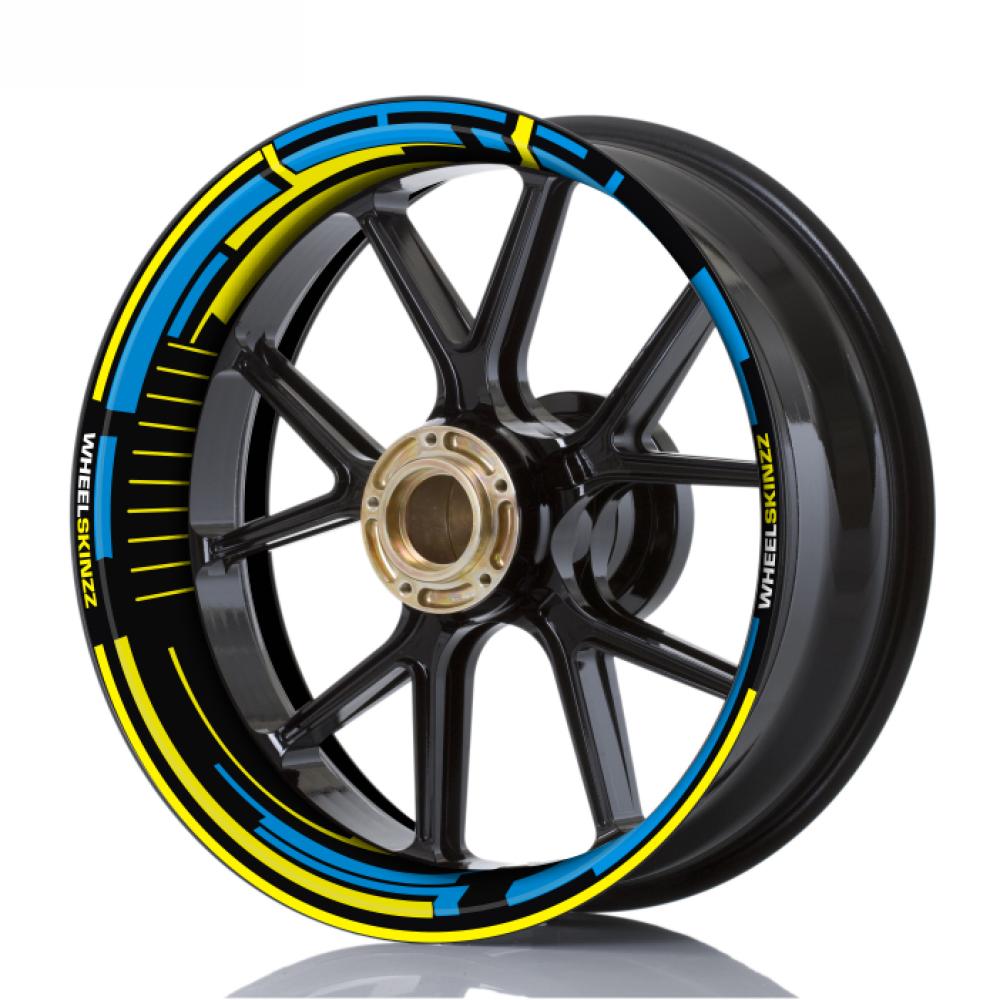 Wheelskinzz® "Space" Yellow / Cyan